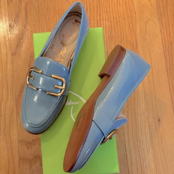 SAM EDELMAN Leonie Buckle Faux Patent Leather Loafers - Women’s Size 6 - New - Picture 5 of 10